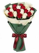 Букет Микс из красных и белых роз #REPLACE_PRED# Уфе