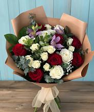 Букет цветов из:  Розы и Альстромерии #REPLACE_PRED# Уфе