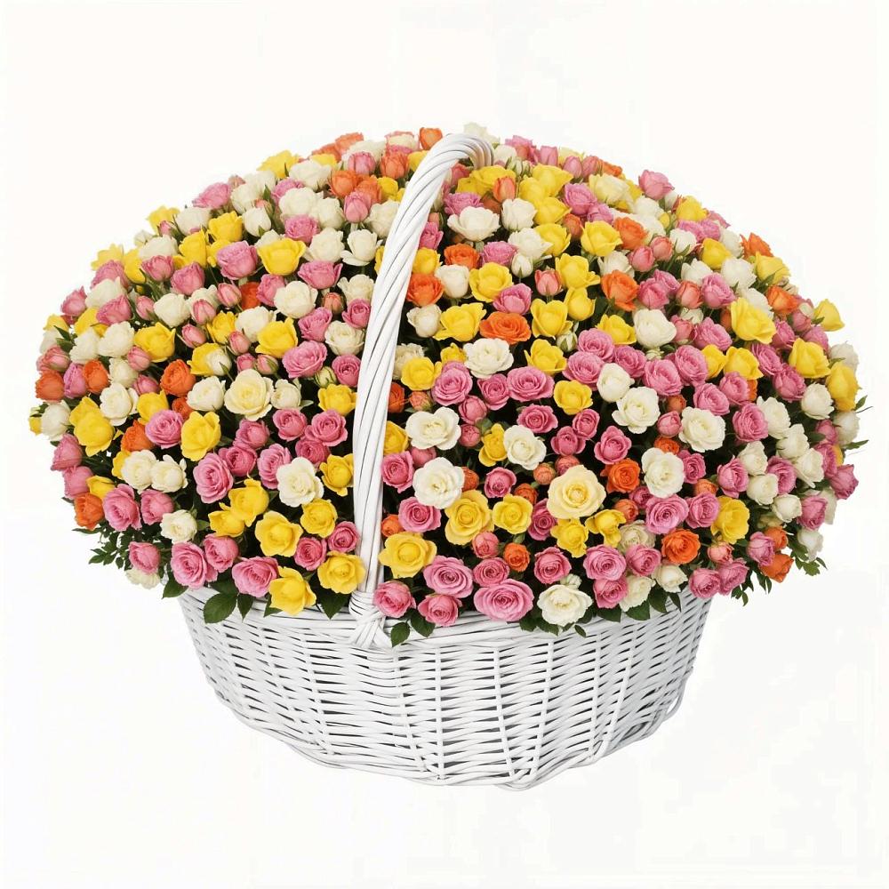 Премиум корзина Кустовых Роз в Уфе Премиум букет из: Розы в Уфе