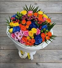 Букет цветов из:  Розы и Хризантемы #REPLACE_PRED# Уфе