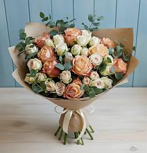 Букет цветов из:  Альстромерии и Розы в Уфе