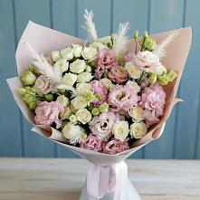 Букет цветов из:  Альстромерии и Розы в Уфе